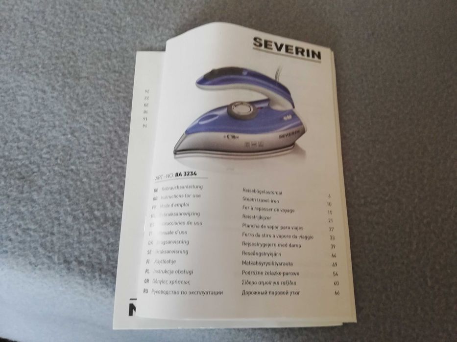 Żelazko SEVERIN BA 3234