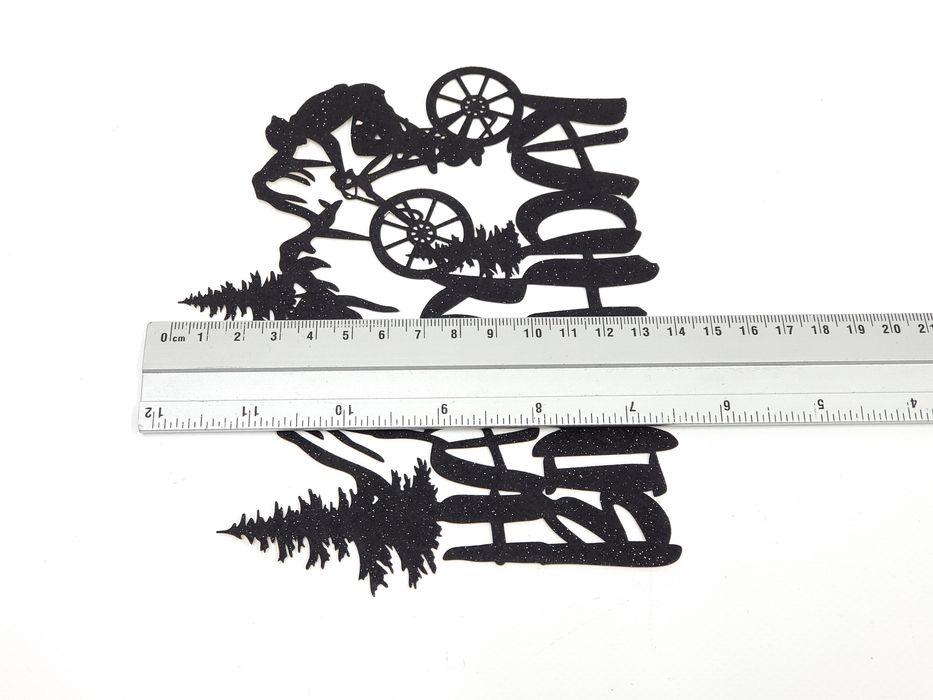 Czarny Toper na prezent urodziny dla rowerzysty kolarza rower impreza