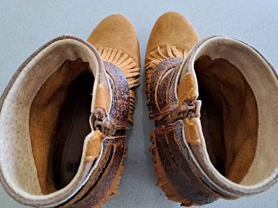 Botins em pele/camurça Seaside