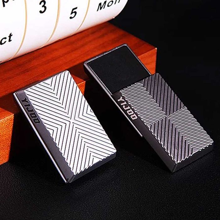 EDC Фіджет іграшка YIJOO слайдер магнітний Fidget Toy антістрес офісний клацалка (чорний, срібний)
