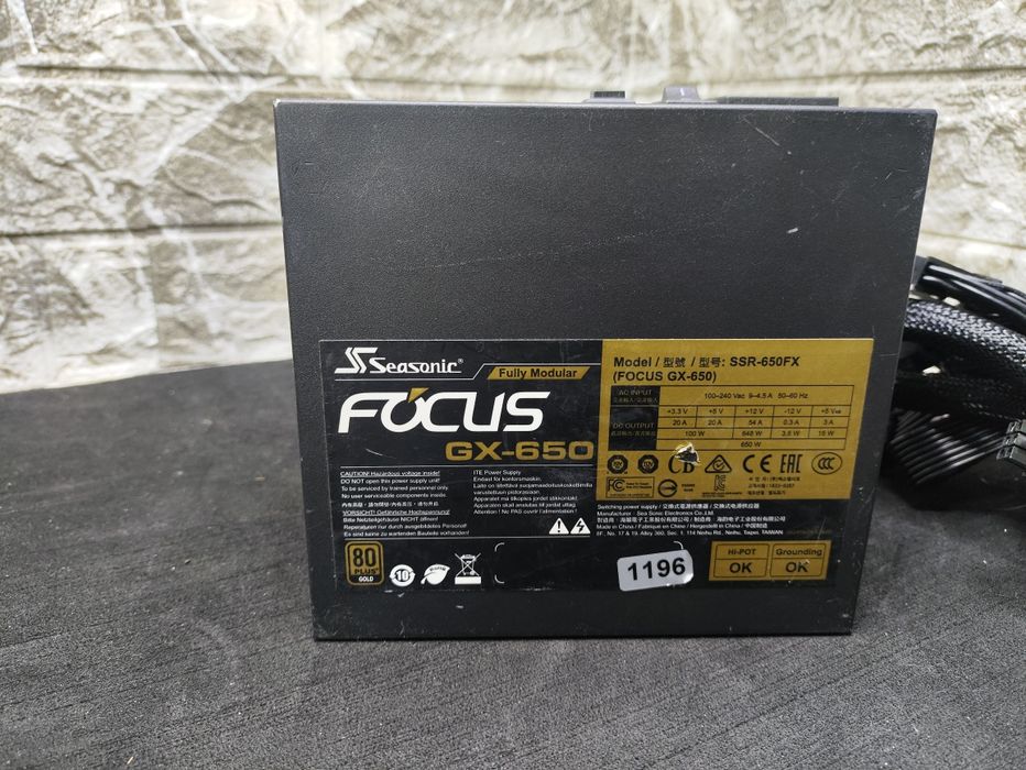 Блок живлення Seasonic SSR-650FX [Focus GX-650 Gold)