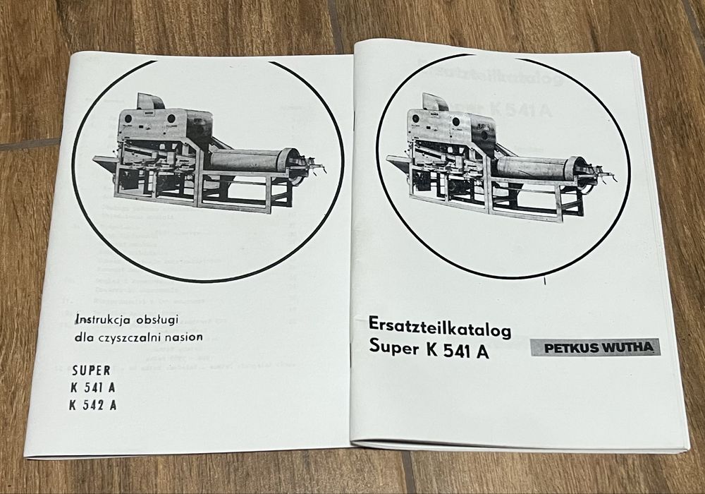 Petkus K 541 instrukcja obslugi katalog czesci