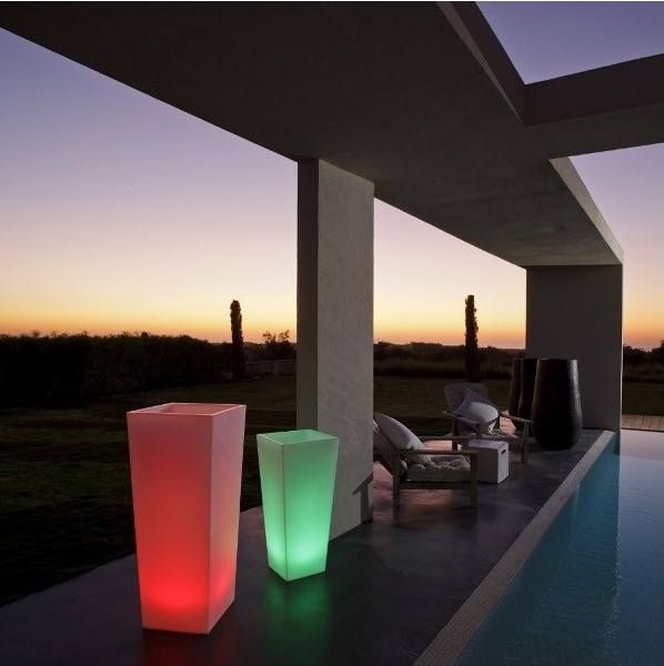 Vasos decorativos com luz