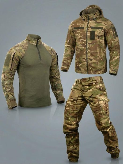 Літній тактичний чоловічий костюм комплект 3в1 lunar мультикам