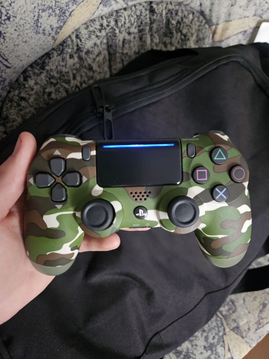 Геймпад DualShock 4 V2 / Зелений камуфляж / Новий Джойстик PS4