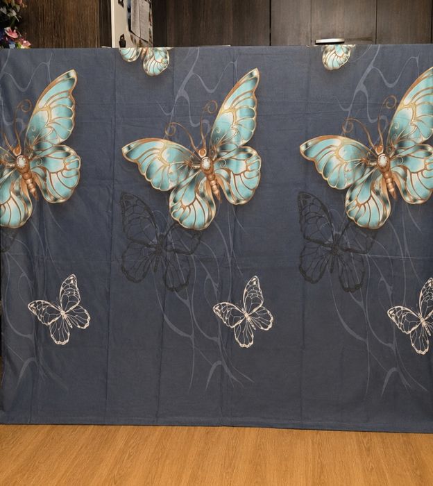 Komplet pościeli Granatowy w Motyle 160x200cm