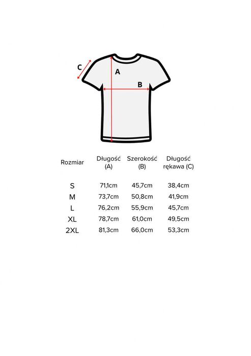 Bawełniany T-Shirt z nadrukiem, gramatura 180g/m²