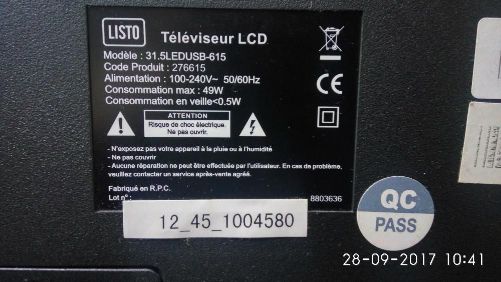 Listo 31.5LEDUSB-615 zbity
