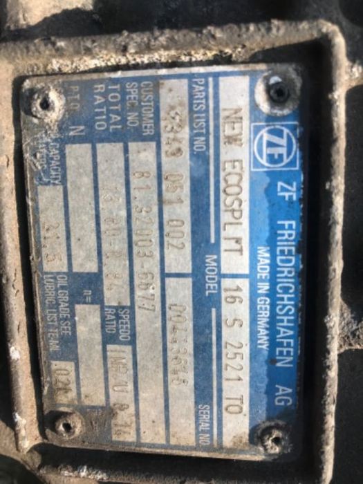 Skrzynia Biegow MAN DAF ZF 16 s 2521 /  2523 HydroDrive czesci pompa