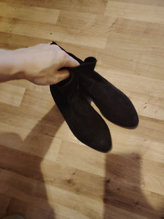 Botki zamszowe czarne