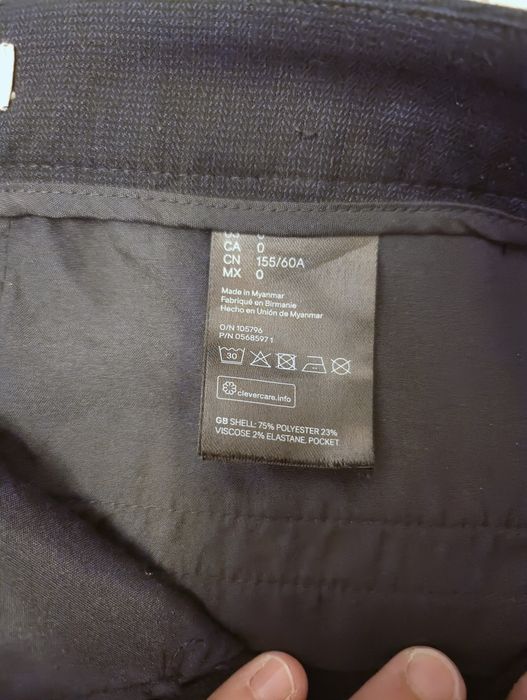 Damskie spodnie garniturowe granatowe H&M rozmiar 32 XXS