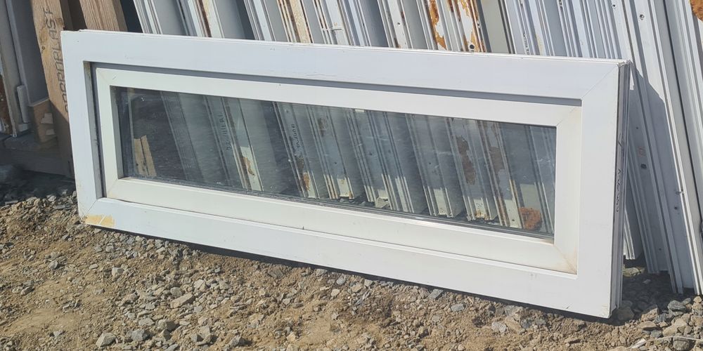 OKNA Używane 126x43 OKNO KacprzaK Plastikowe PCV Białe Lider Okna OLX