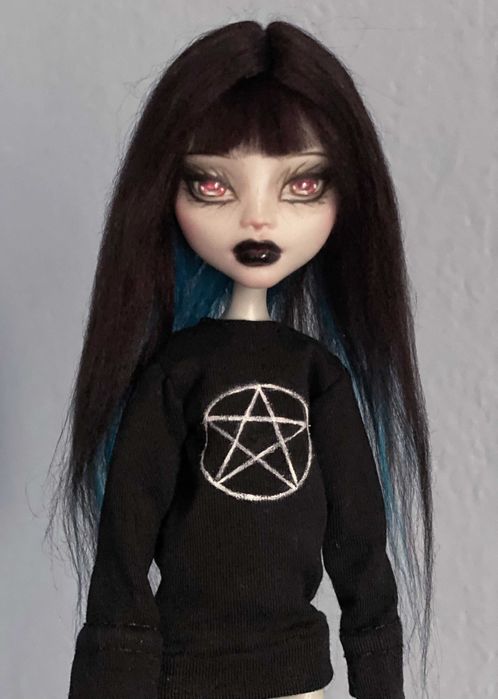 monster high lalka lagoona g1 ooak custom repaint