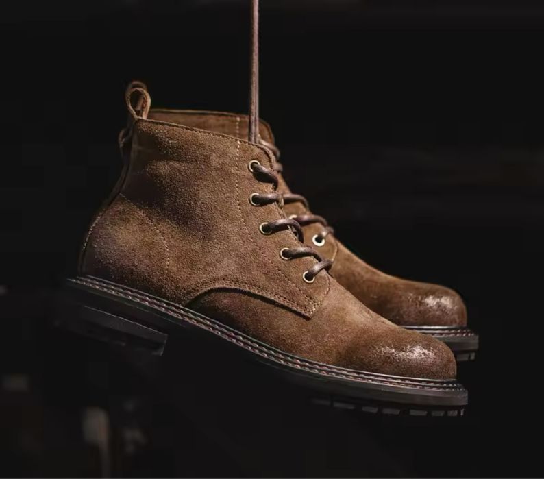 Botki glany traperki skórzane timberki sztyblety męskie buty