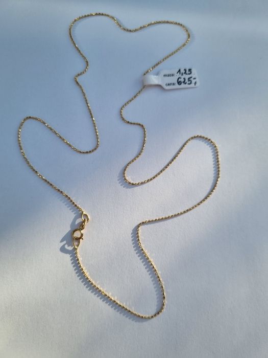 złoty łańcuszek   50 cm   nowy   pr.585