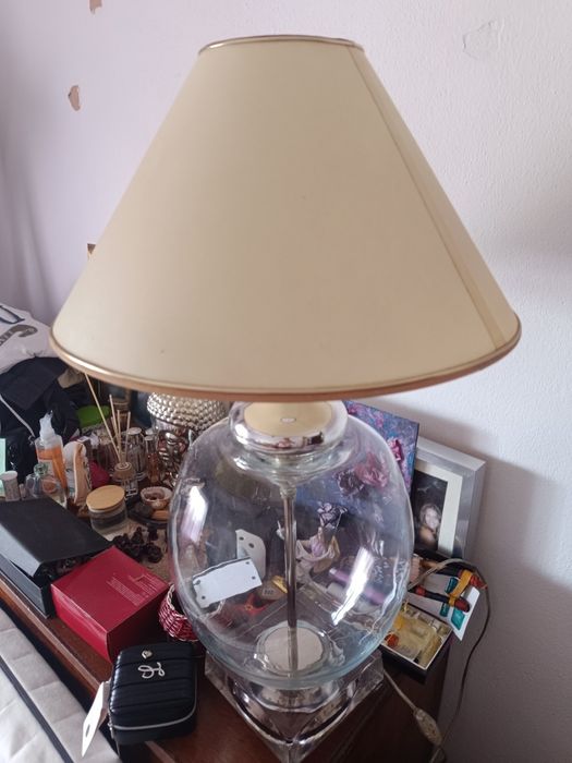 Candeeiro vintage  com abajur