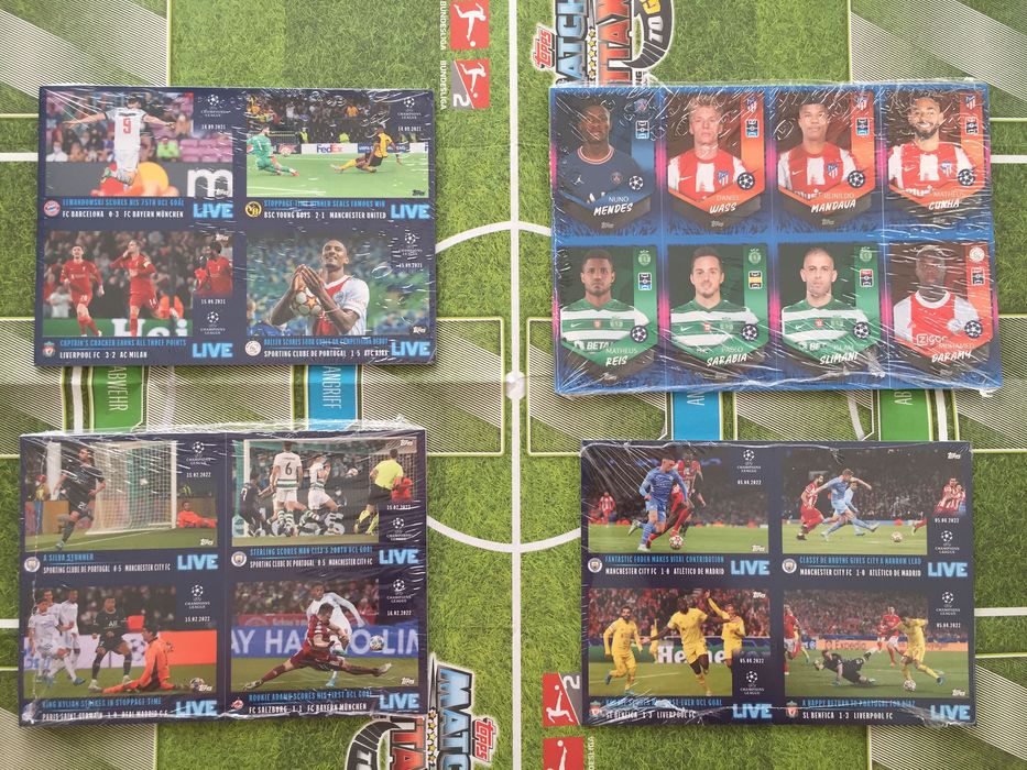 Topps Set de atualização Champions League 2021/2022 Pack 1 2 3 4 5