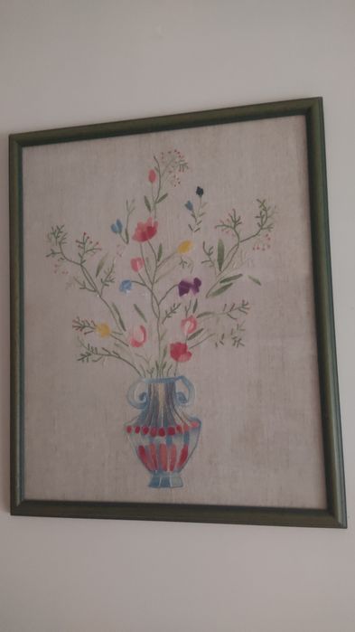 Quadro bordado à mão