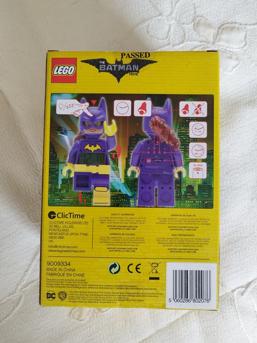 Figura da Batgirl Lego Batman. Despertador. Ainda na embalagem origina