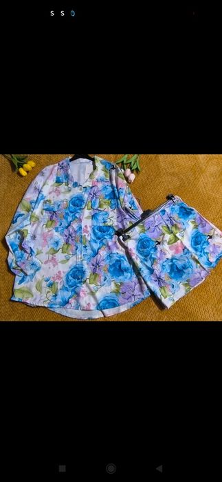 Komplet koszula sppdnico spodenki