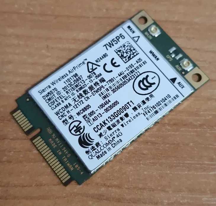 4G Модем Sierra Wireless AirPrime DW5570 , 7W5PS, Qualcomm 4G