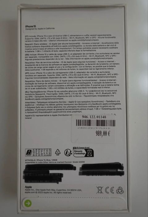 iPhone 15 128GB - como novo e na garantia!