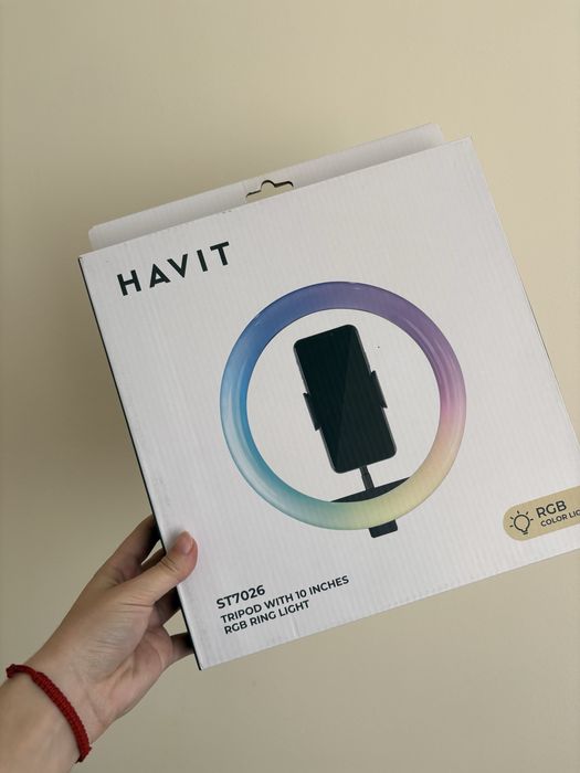 Штатив HAVIT + лампа