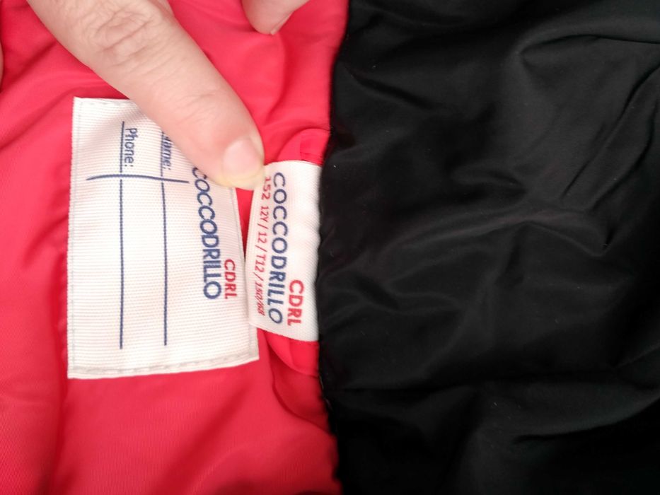 Długa kurtka płaszcz 152 Coccodrillo dziewczynki gruby ciepły zimowy