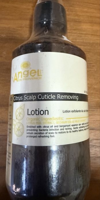 Lotion Scalp esfoliante do couro cabeludo. Marca Angel en Provence