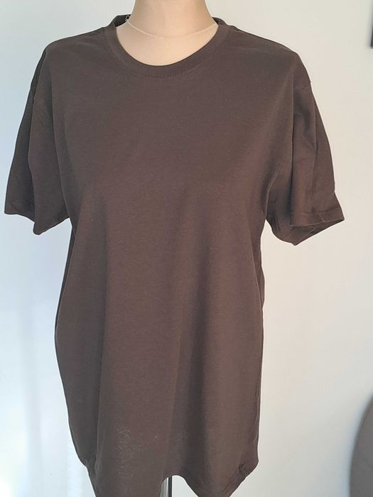 T-shirt męski koloru brązowego - rozmiar XL- Nowy bez metki