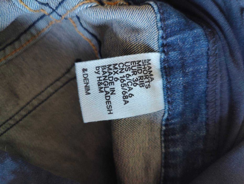 Джинсові Бріджи  H&M для вагітних майбутніх мам б/у