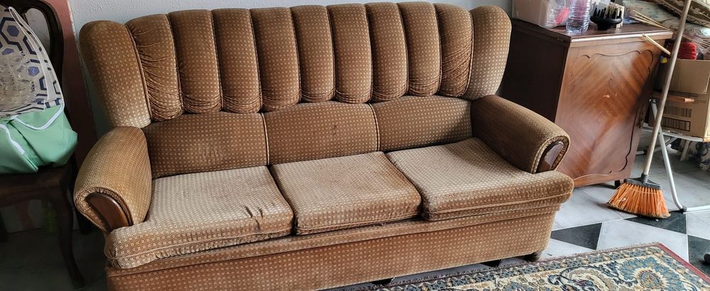 Sofá Cama com 2 poltronas