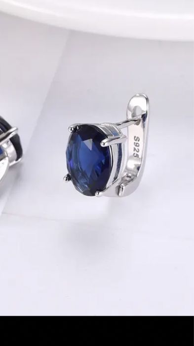 Сапфир в серебре 925 проба