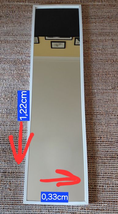 Espelho branco bom estado