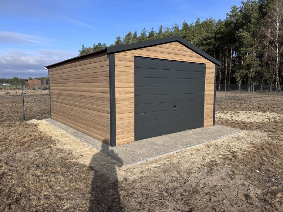 Garaż drewnopodobny 4x5 5x6 6x6 7x6 8x6 ORZECH WŁOSKI