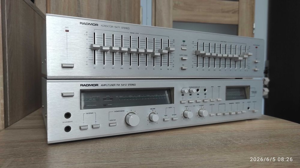 Amplituner Radmor 5412 i korektor Radmor 5471 dla kolekcjonera