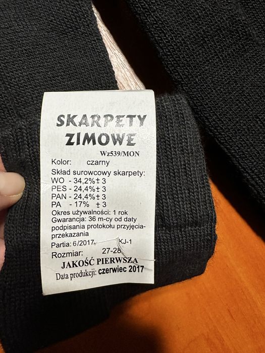 Ciepłe sparpety 2 pary