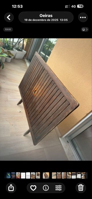 Mesa exterior de boa qualidade