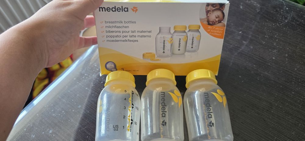 Пляшечки для годування Medela 150 мл зі смарт-сосками Calma, набір