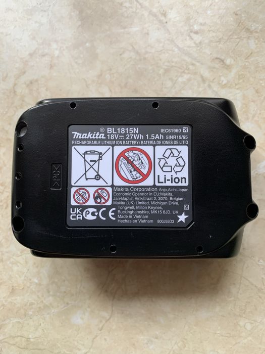 Акумулятори Makita BL1815N BL1021B