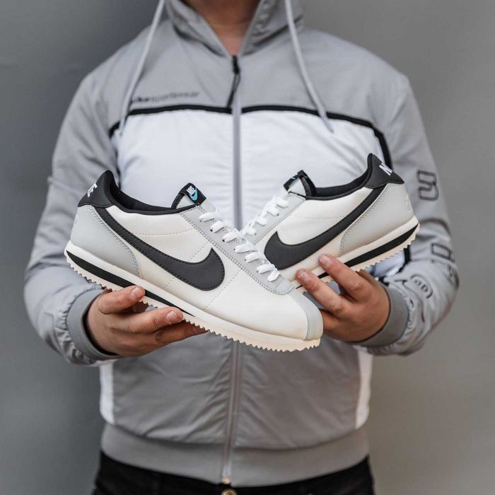 Кроссовки Nike Cortez White/Grey/Black Мужские оригинал новые
