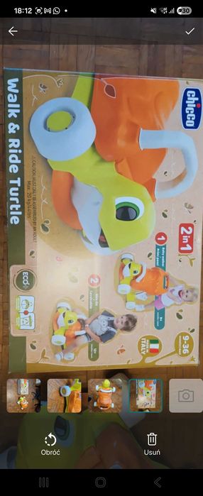 Jeździk oraz pchacz 2 w 1 nowy