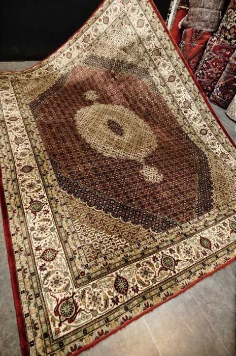 Raro Tapete Persa TABRIZ, feito à mão com lã s/algodão, 325cm x 241cm