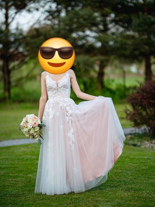 Suknia ślubna różowa