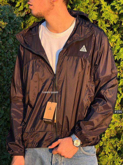 БЕЗ ПЕРЕДПЛАТ • Ветровка Nike ACG Черная • Куртка Найк АСГ