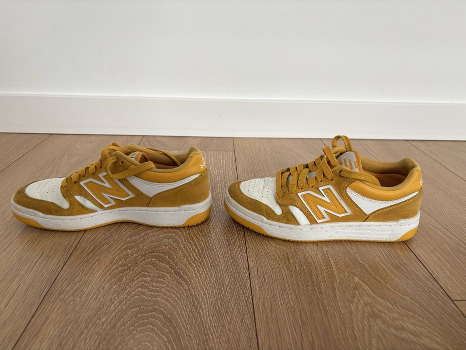 Sneakersy młodzieżowe New Balance żółte 36