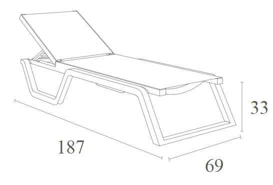 Шезлонги, лежаки,топчан,HOLIDAY,Siesta, Pacific,Rio ОПТ