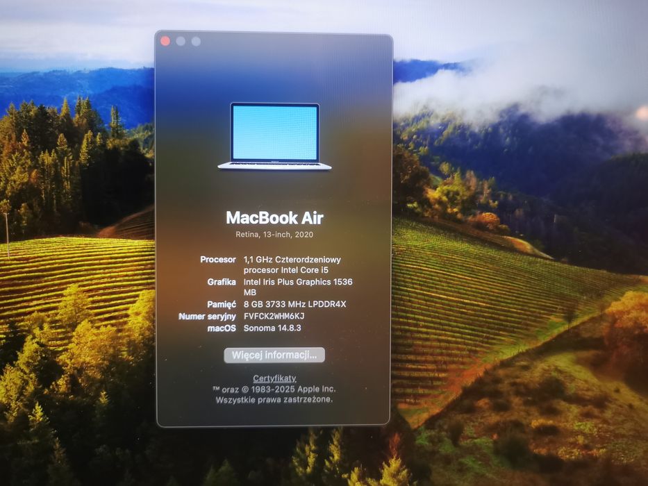 Macbook air 2020 512gb