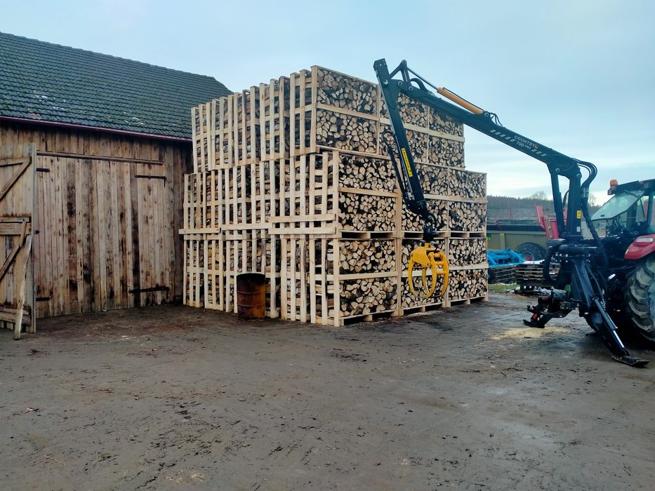 Cięcie łupanie sprzedaż drewna opałowego  cięcie trakiem taśmowym