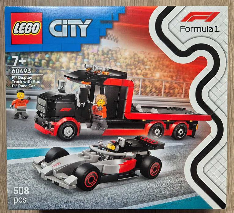 LEGO City 60493 – F1 Display Truck z bolidem Audi F1 – NOWY, nieotwierany